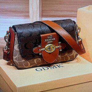 Multi Brand Women's Leather  Handmade bags Coffee 796